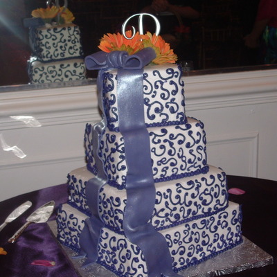 Purple Wedding Cake