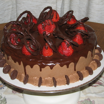 Chocolate Strawberry Groom's Cake