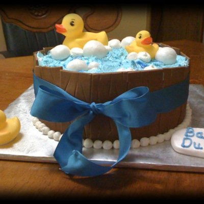 Rub A Dub Duck Baby Shower Cake