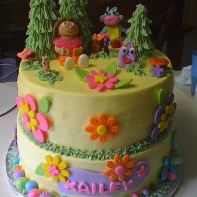 Dora The Explorer Cake