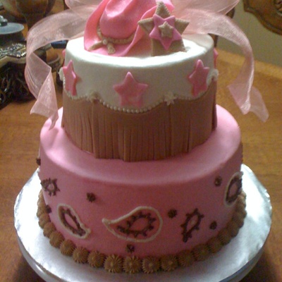 Cowgirl Birthday Cake