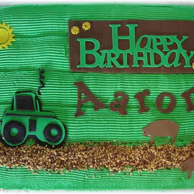 Farm Barnyard Cake With Cricut Cake