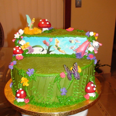 Tinkerbell's Garden Cake