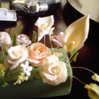 Gum Paste Flowers For Wedding Cake
