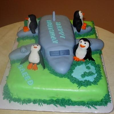 Madagascar Cake Penguins
