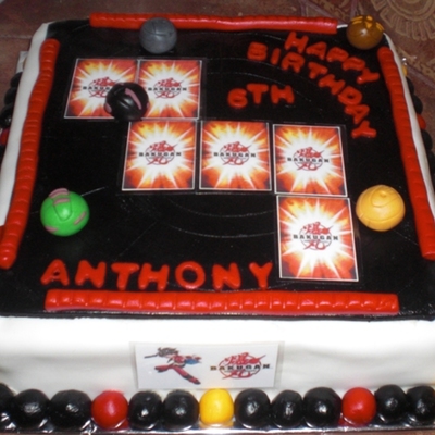 Bakugan Card Game Cake