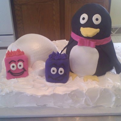 Club Penguin Birthday Cake