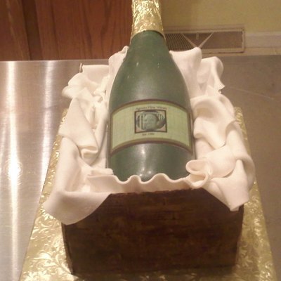 Wine Bottle Cake