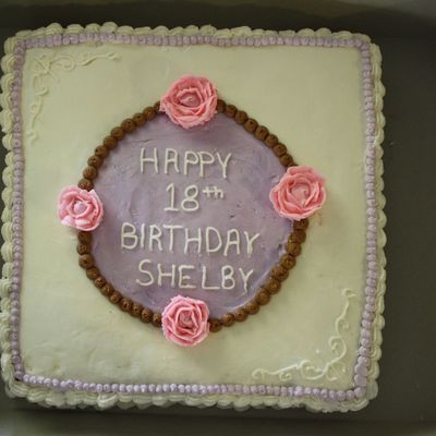 Dot Themed Birthday Cake.