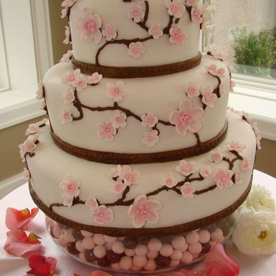 Cherry Blossom Cake - First Experience As A Decorator