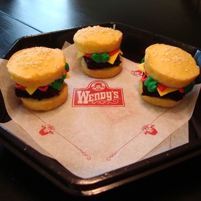 Mini Burger Cupcakes
