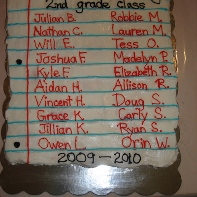 End Of Year 2Nd Grade Cupcake Cake