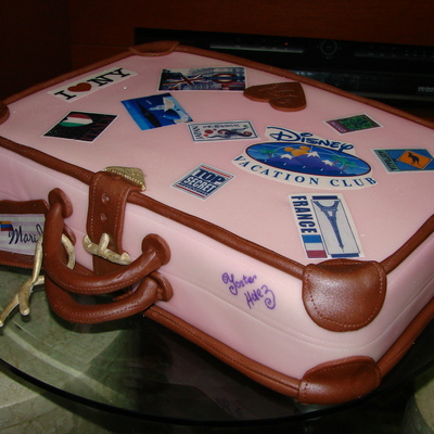 Pink And Chocolate Luggage