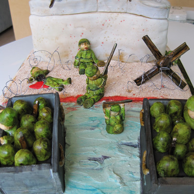 D-Day Reenactment Cake