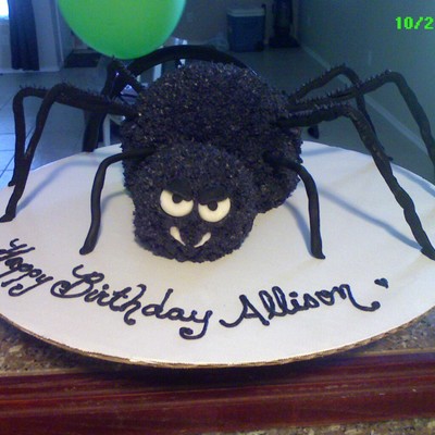 Spider Birthday Cake