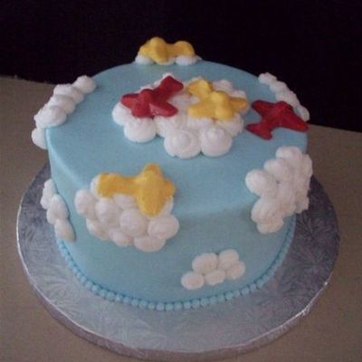Airplane Cloud Cake