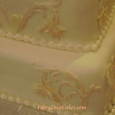 Heather's Art Nouveau Wedding Cake