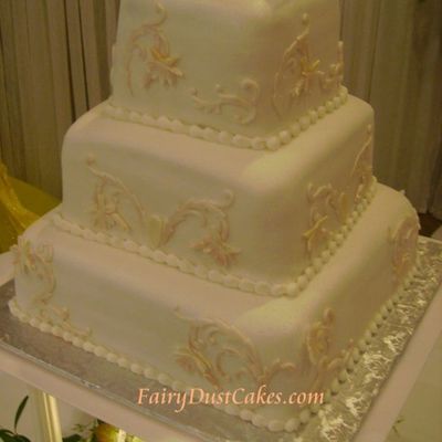 Heather's Art Nouveau Wedding Cake