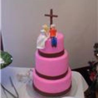 Pink Wedding Cake