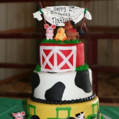 Farm Birthday Cake