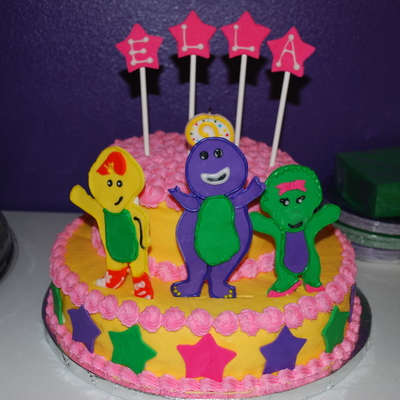 Barney And Friends Birthday Cake