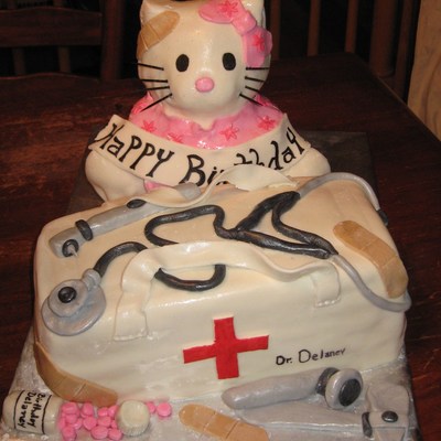 Hello Kitty Doctor Cake