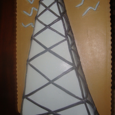 Radio Tower Cake For Radio Station