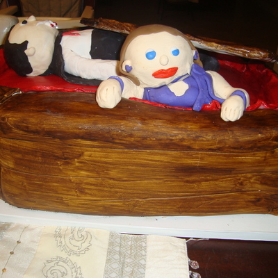 Vampire Coffin Cake