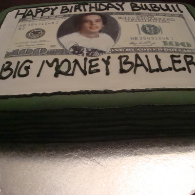 16Th Birthday Stack Of Hundred Dollar Bills Cake