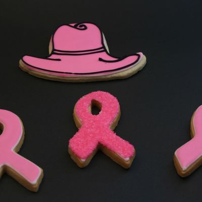 Cowgirls Hat & Breast Cancer Ribbons