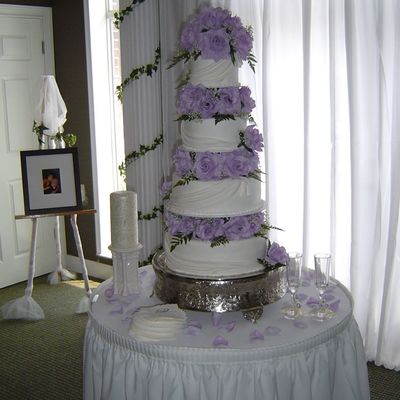 Lavender Tiered Wedding Cake