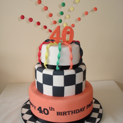 Nascar Birthday Cake