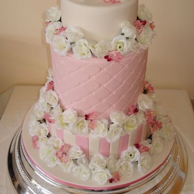 Pink Wedding Cake
