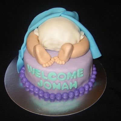 Baby Jonah Bum Cake