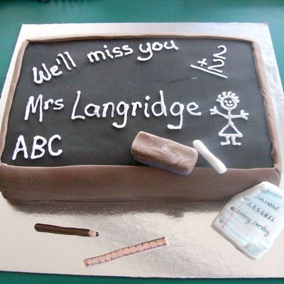 Teachers Leaving Cake