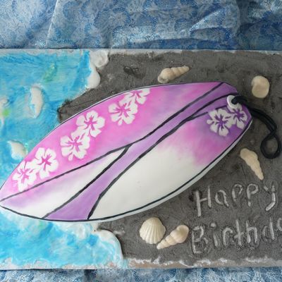 Surfboard Cake