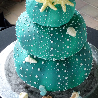 3Tier 3D Kina Wedding Cake