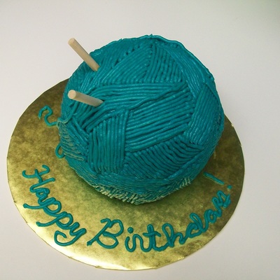Ball Of Yarn Cake