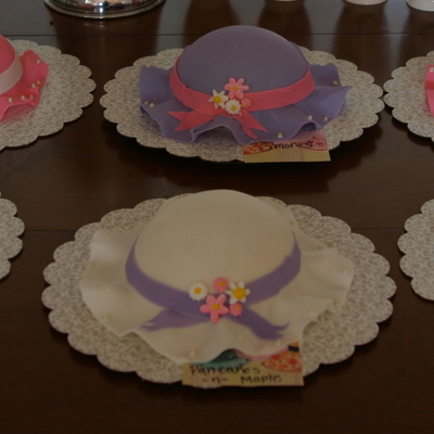 Mini Tea Hat Cakes