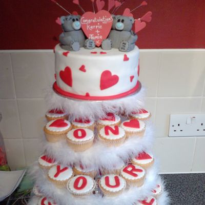 Engagement Cupcake Tower