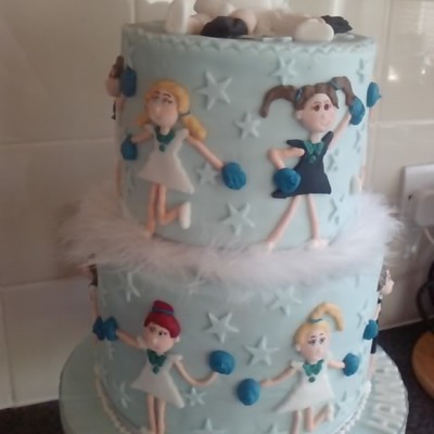 Cheerleader Cake