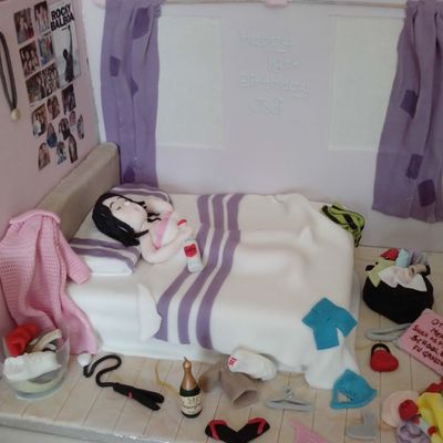 Messy Bedroom Cake