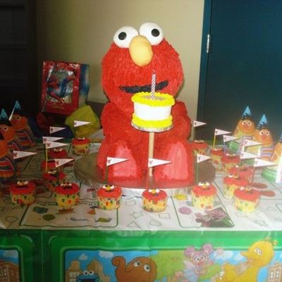 Elmo 1St Birthday Cake