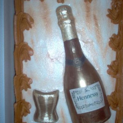 Hennessy Bottle Cake