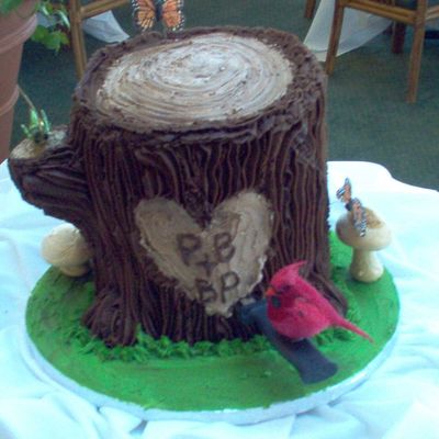 Tree Stump Cake
