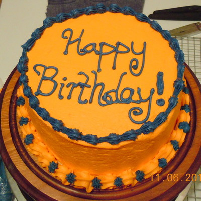 Bronco Loving Birthday Cake