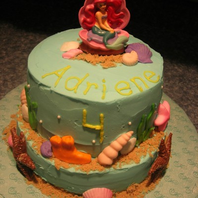 Little Mermaid Birthday Cake