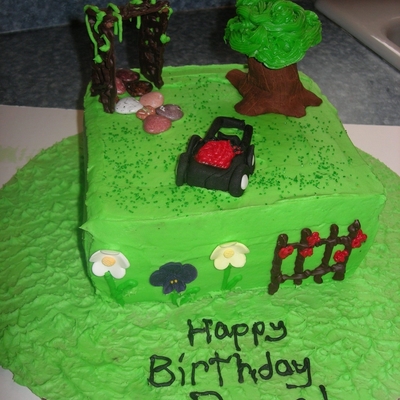 Landscaping/gardening Cake