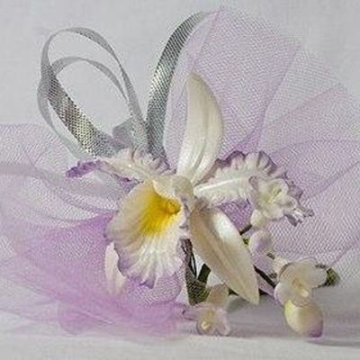 Orchid & Blossom Corsage