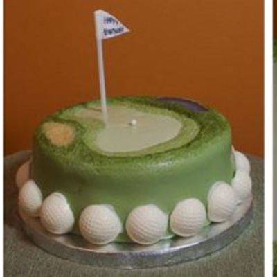 Grandpa's 89Th Bday Golf Cake